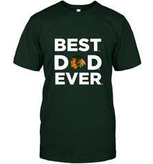 Best Chicago Blackhawks Dad Ever Hockey NHL Fathers Day GIft For Daddy Men's T-Shirt Men's T-Shirt - amzapparel