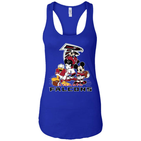Mickey Mouse Atlanta Falcons American Football Nfl Sports Shirt Women Tank Top Royal / X-Small Women Tank Top - amzapparel