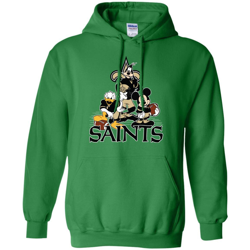 Gildan New Orleans Saints Pullover Hoodie Sport Grey M