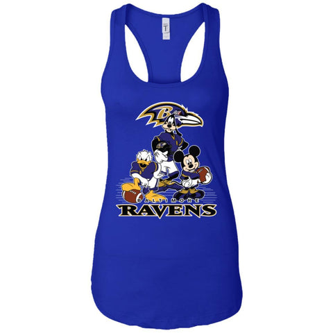 Mickey Mouse Baltimore Ravens American Football Nfl Sports Shirt Women Tank Top Royal / X-Small Women Tank Top - amzapparel