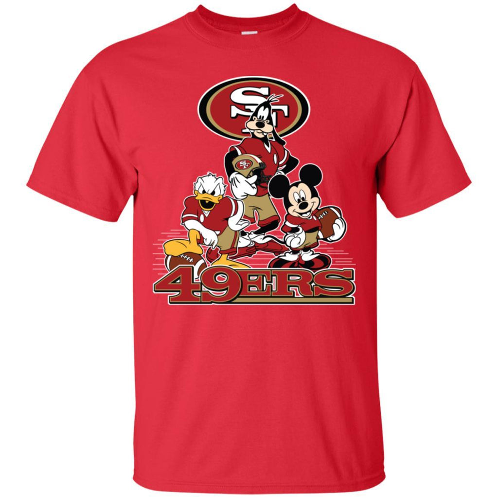 NFL Football San Francisco 49ers Cheerful Mickey Mouse Shirt