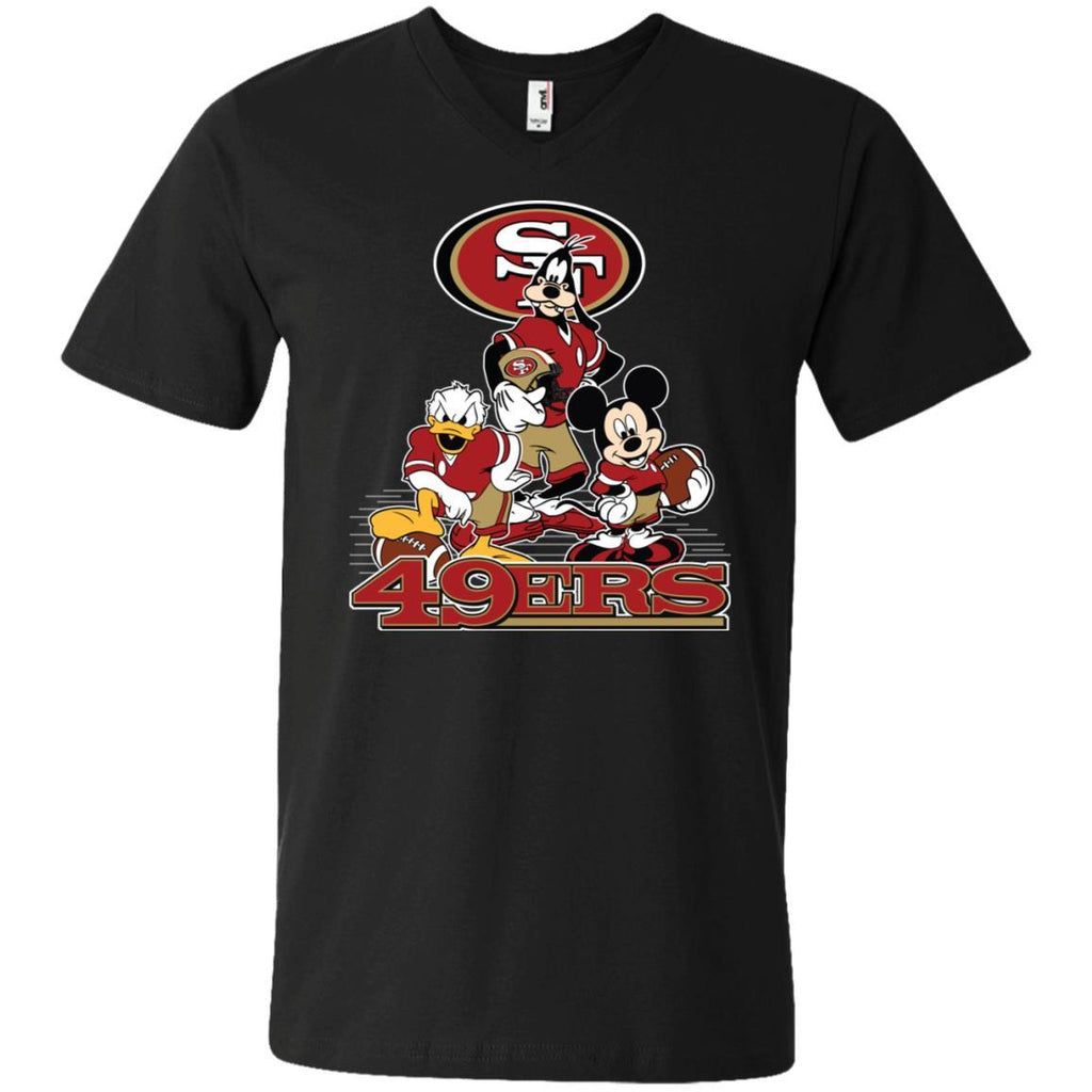 San Francisco 49ers Lady Deep V-neck T-shirt Ring Hole Tank Top