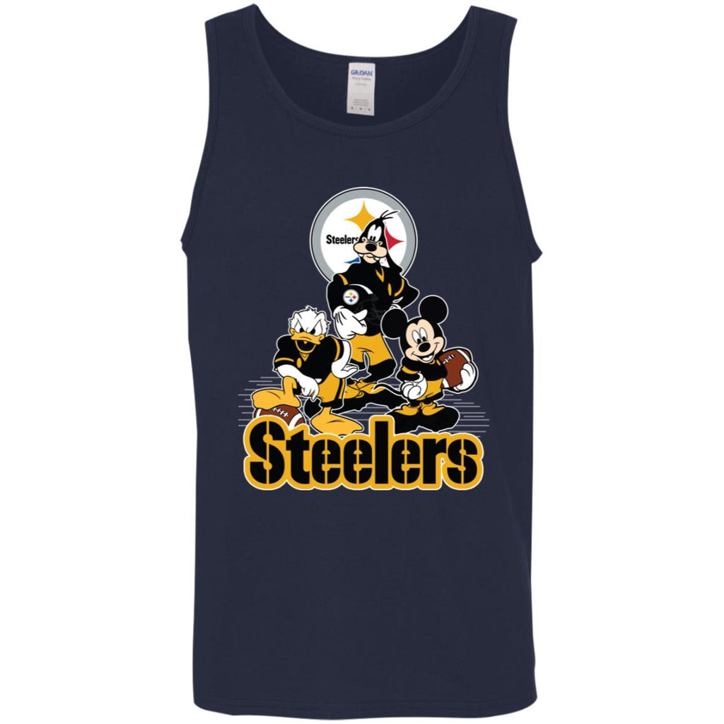 Pittsburgh Steelers Got Six Rings 2-Sided Grey Sleeveless T-Shirt