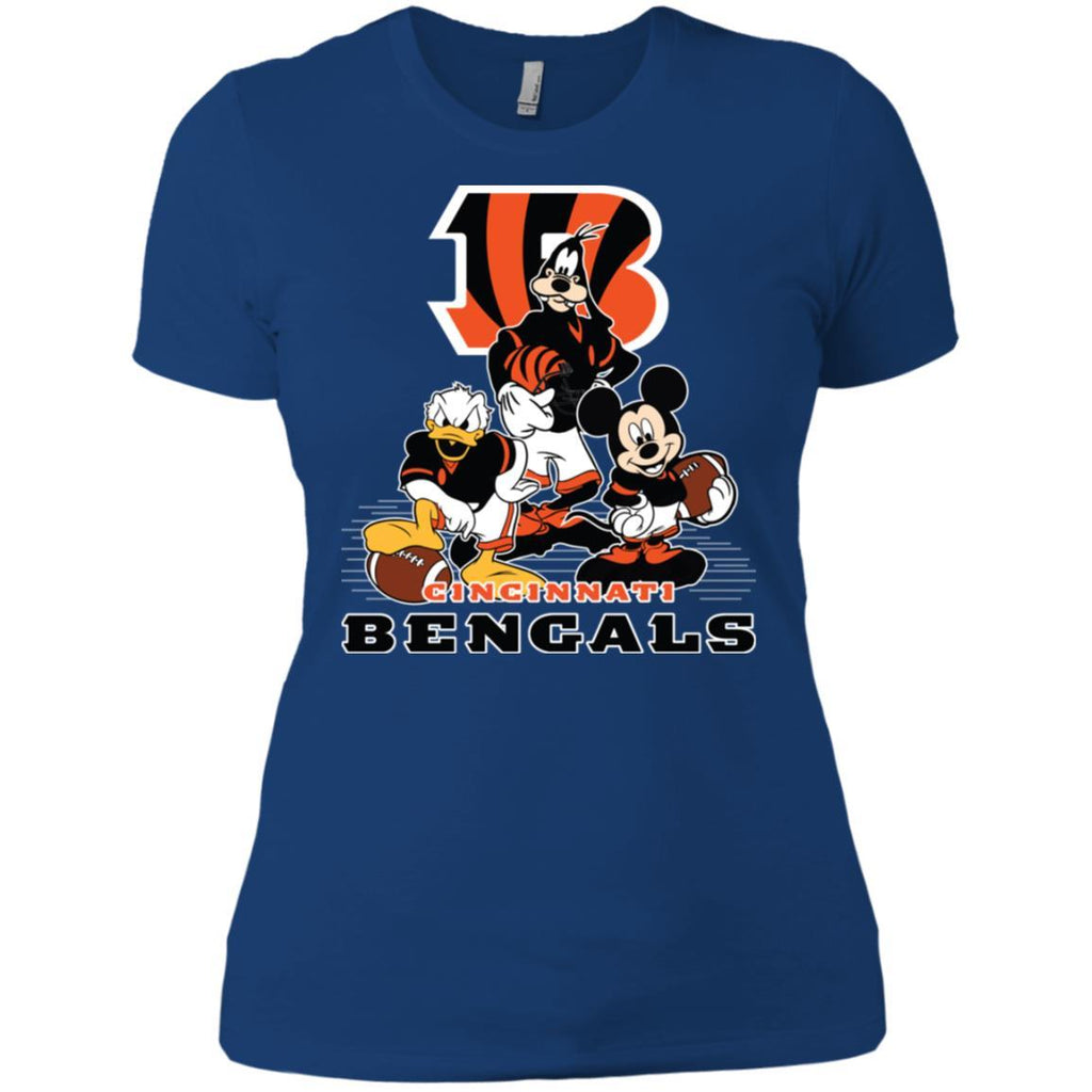 NFL Cincinnati Bengals Mickey Mouse Disney Football T Shirt T Shirt