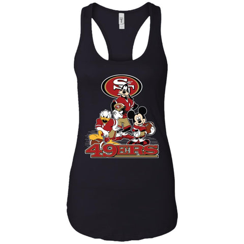 Mickey Mouse San Francisco 49ers American Football Nfl Sports Shirt Women Tank Top Black / X-Small Women Tank Top - amzapparel