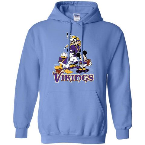 Mickey Mouse Minnesota Vikings American Football Nfl Sports Shirt Pullover Hoodie Sweatshirt Black / S Pullover Hoodie Sweatshirt - amzapparel