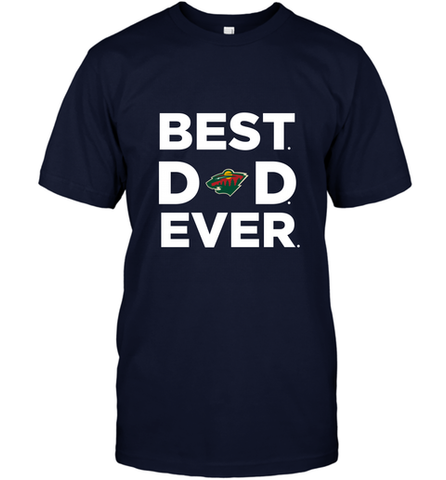 Best Minnesota Wild Dad Ever Hockey NHL Fathers Day GIft For Daddy Men's T-Shirt