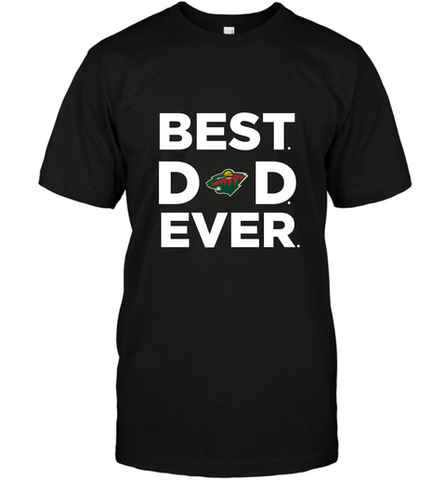 Best Minnesota Wild Dad Ever Hockey NHL Fathers Day GIft For Daddy Men's T-Shirt