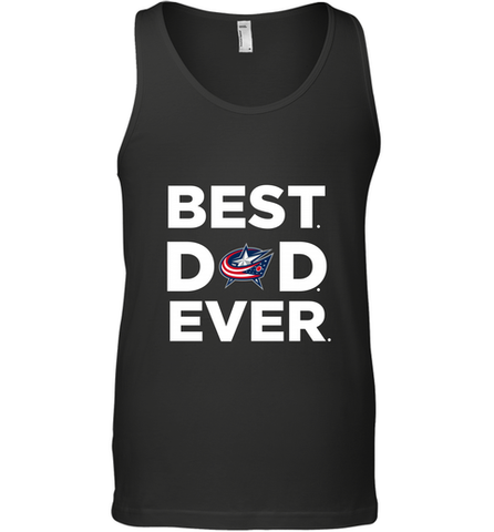 Best Columbus Blue Jackets Dad Ever Hockey NHL Fathers Day GIft For Daddy Men's Tank Top Men's Tank Top / Black / XS Men's Tank Top - amzapparel