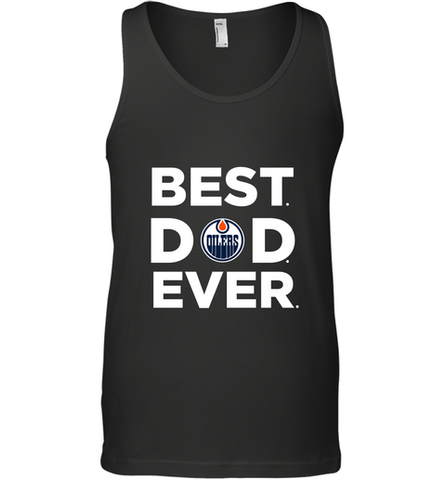 Best Edmonton Oilers Dad Ever Hockey NHL Fathers Day GIft For Daddy Men's Tank Top Men's Tank Top / Black / XS Men's Tank Top - amzapparel