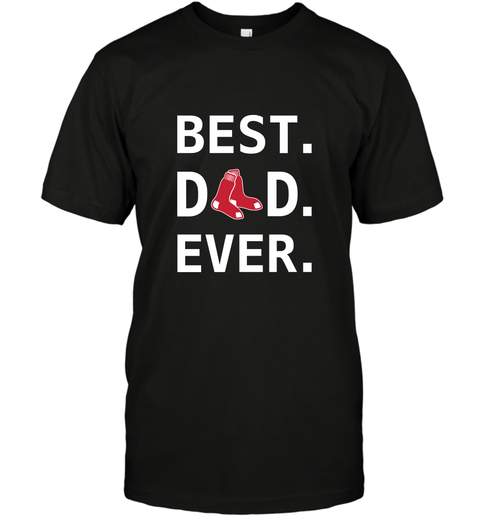Best Boston Red Sox Dad Ever Baseball MLB Fathers Day Men's T-Shirt
