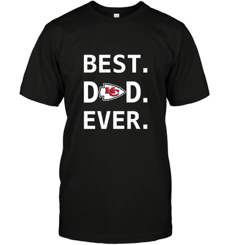 Best Kansas City Chiefs Dad Best Dad Ever NFL Football Fathers Day Men's T-Shirt Men's T-Shirt / Black / S Men's T-Shirt - amzapparel