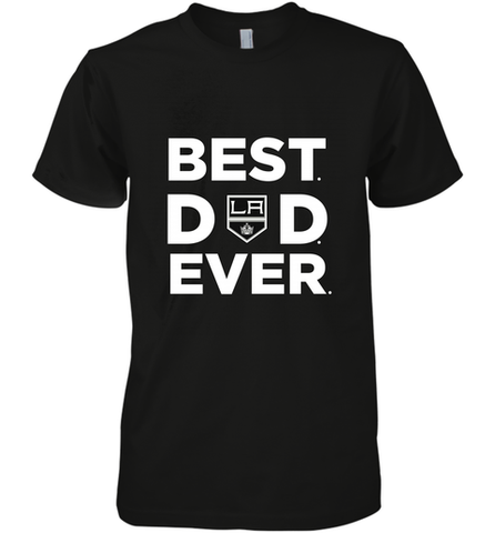 Best Los Angeles Kings Dad Ever Hockey NHL Fathers Day GIft For Daddy (1) Men's Premium T-Shirt Men's Premium T-Shirt / Black / XS Men's Premium T-Shirt - amzapparel