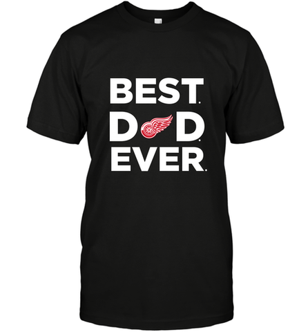 Best Detroit Red Wings Dad Ever Hockey NHL Fathers Day GIft For Daddy Men's T-Shirt Men's T-Shirt / Black / S Men's T-Shirt - amzapparel