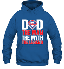 Philadelphia Phillies Dad The Man The Myth The Legend Father's Day MLB Hooded Sweatshirt Hooded Sweatshirt - amzapparel