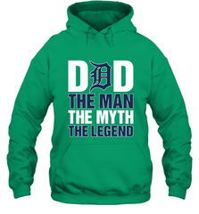 Detroit Tigers Dad The Man The Myth The Legend Father's Day MLB Hooded Sweatshirt Hooded Sweatshirt - amzapparel