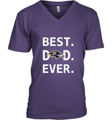 Best Baltimore Ravens Dad Best Dad Ever NFL Football Fathers Day Men's V-Neck T-Shirt Men's V-Neck T-Shirt - amzapparel