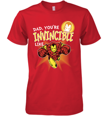 Marvel Iron Man Invincible Dad Father's Day Gifts Men's Premium T-Shirt Men's Premium T-Shirt - amzapparel