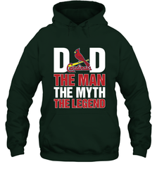 St Louis Cardinals Dad The Man The Myth The Legend Father's Day MLB Hooded Sweatshirt Hooded Sweatshirt - amzapparel
