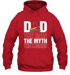 St Louis Cardinals Dad The Man The Myth The Legend Father's Day MLB Hooded Sweatshirt Hooded Sweatshirt - amzapparel