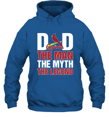 St Louis Cardinals Dad The Man The Myth The Legend Father's Day MLB Hooded Sweatshirt Hooded Sweatshirt - amzapparel