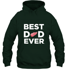 Best Detroit Red Wings Dad Ever Hockey NHL Fathers Day GIft For Daddy Hooded Sweatshirt Hooded Sweatshirt - amzapparel