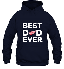 Best Detroit Red Wings Dad Ever Hockey NHL Fathers Day GIft For Daddy Hooded Sweatshirt Hooded Sweatshirt - amzapparel