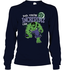 Marvel Hulk Incredible Dad Father's Day Gifts Long Sleeve T-Shirt Long Sleeve T-Shirt - amzapparel