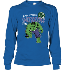 Marvel Hulk Incredible Dad Father's Day Gifts Long Sleeve T-Shirt Long Sleeve T-Shirt - amzapparel