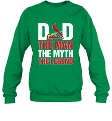 St Louis Cardinals Dad The Man The Myth The Legend Father's Day MLB Crewneck Sweatshirt Crewneck Sweatshirt - amzapparel
