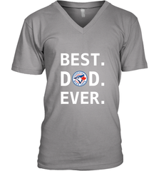Best Toronto Blue Jays Dad Ever Baseball MLB Fathers Day Men's V-Neck T-Shirt Men's V-Neck T-Shirt - amzapparel