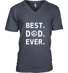 Best Toronto Blue Jays Dad Ever Baseball MLB Fathers Day Men's V-Neck T-Shirt Men's V-Neck T-Shirt - amzapparel