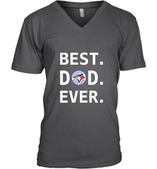 Best Toronto Blue Jays Dad Ever Baseball MLB Fathers Day Men's V-Neck T-Shirt Men's V-Neck T-Shirt - amzapparel