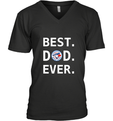 Best Toronto Blue Jays Dad Ever Baseball MLB Fathers Day Men's V-Neck T-Shirt Men's V-Neck T-Shirt - amzapparel