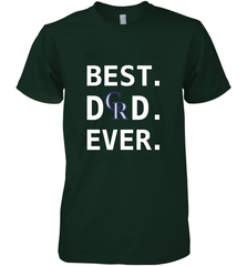 Best Colorado Rockies Dad Ever Baseball MLB Fathers Day Men's Premium T-Shirt Men's Premium T-Shirt - amzapparel