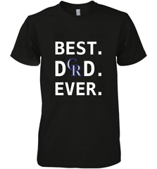 Best Colorado Rockies Dad Ever Baseball MLB Fathers Day Men's Premium T-Shirt Men's Premium T-Shirt - amzapparel