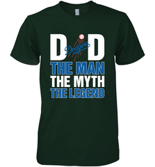 Los Angeles Dodgers Dad The Man The Myth The Legend Father's Day MLB Men's Premium T-Shirt Men's Premium T-Shirt - amzapparel
