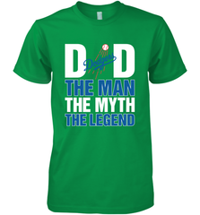Los Angeles Dodgers Dad The Man The Myth The Legend Father's Day MLB Men's Premium T-Shirt Men's Premium T-Shirt - amzapparel