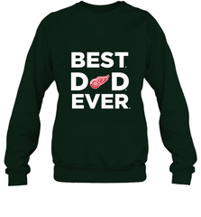 Best Detroit Red Wings Dad Ever Hockey NHL Fathers Day GIft For Daddy Crewneck Sweatshirt Crewneck Sweatshirt - amzapparel