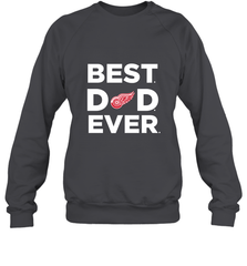 Best Detroit Red Wings Dad Ever Hockey NHL Fathers Day GIft For Daddy Crewneck Sweatshirt Crewneck Sweatshirt - amzapparel
