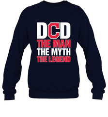 Cleveland Indians Dad The Man The Myth The Legend Father's Day MLB Crewneck Sweatshirt Crewneck Sweatshirt - amzapparel