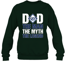 Tampa Bay Rays Dad The Man The Myth The Legend Father's Day MLB Crewneck Sweatshirt Crewneck Sweatshirt - amzapparel