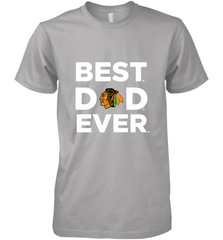 Best Chicago Blackhawks Dad Ever Hockey NHL Fathers Day GIft For Daddy Men's Premium T-Shirt Men's Premium T-Shirt - amzapparel