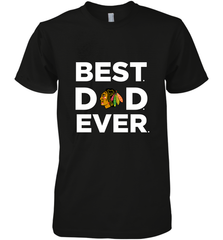 Best Chicago Blackhawks Dad Ever Hockey NHL Fathers Day GIft For Daddy Men's Premium T-Shirt Men's Premium T-Shirt - amzapparel
