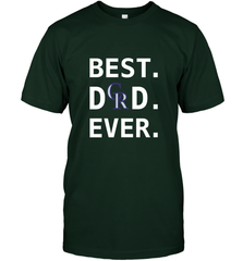 Best Colorado Rockies Dad Ever Baseball MLB Fathers Day Men's T-Shirt Men's T-Shirt - amzapparel