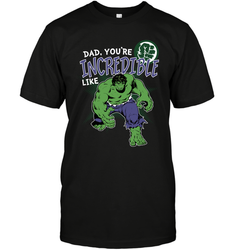 Marvel Hulk Incredible Dad Father's Day Gifts Men's T-Shirt