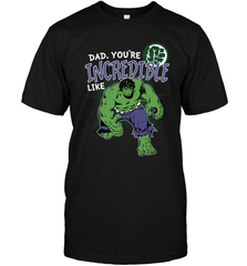 Marvel Hulk Incredible Dad Father's Day Gifts Men's T-Shirt Men's T-Shirt - amzapparel