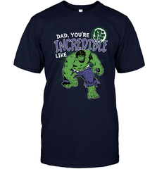 Marvel Hulk Incredible Dad Father's Day Gifts Men's T-Shirt Men's T-Shirt - amzapparel