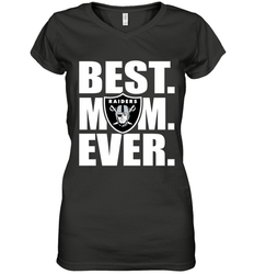 Best Oakland Raiders Mom Ever NFL Team Mother's Day Gift Women's V-Neck T-Shirt