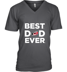 Best Carolina Hurricanes Dad Ever Hockey NHL Fathers Day GIft For Daddy Men's V-Neck T-Shirt Men's V-Neck T-Shirt - amzapparel